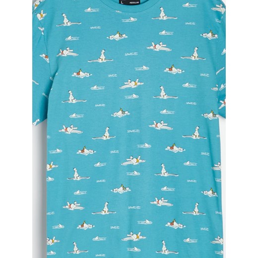 Sinsay - Koszulka ze wzorem The Simpsons - niebieski Sinsay M Sinsay