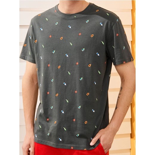 Sinsay - Koszulka - szary ze sklepu Sinsay w kategorii T-shirty męskie - zdjęcie 179770008
