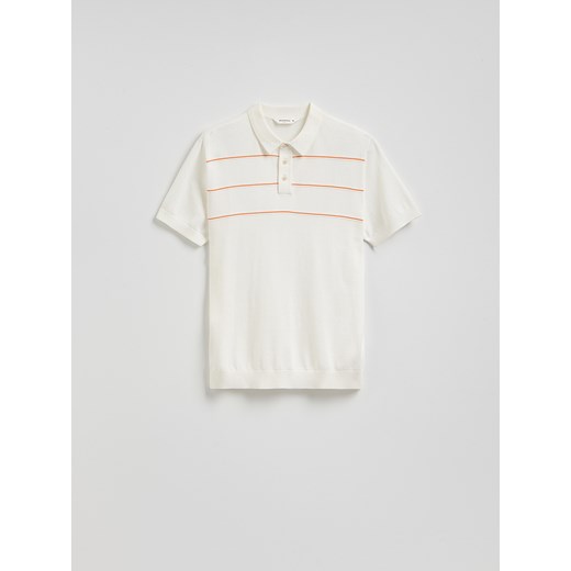 Reserved - Sweter polo w paski - Inny Reserved XL Reserved