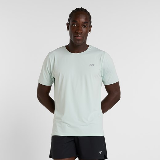 Koszulka męska New Balance MT43213CYS – zielona ze sklepu New Balance Poland w kategorii T-shirty męskie - zdjęcie 179772387