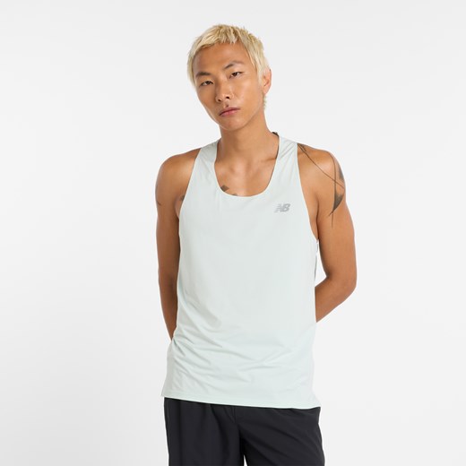 Koszulka męska New Balance MT43512CYS – zielona ze sklepu New Balance Poland w kategorii T-shirty męskie - zdjęcie 179772388