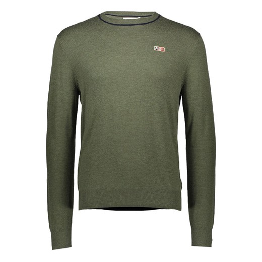 Napapijri Sweter w kolorze khaki ze sklepu Limango Polska w kategorii Swetry męskie - zdjęcie 179774046