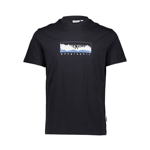 Napapijri Koszulka w kolorze czarnym ze sklepu Limango Polska w kategorii T-shirty męskie - zdjęcie 179774048