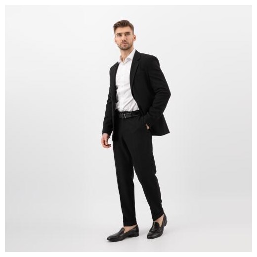 Wojas Czarne Wsuwane Loafersy Męskie Apron Toe ze sklepu Wojas w kategorii Mokasyny męskie - zdjęcie 179775088