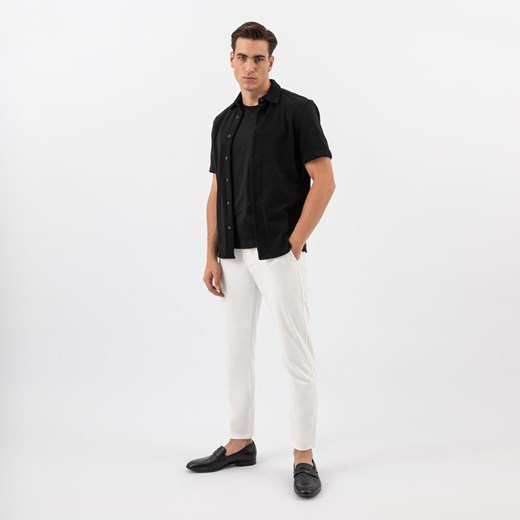 Wojas Czarne Eleganckie Loafersy Męskie Ze Skóry Licowej ze sklepu Wojas w kategorii Półbuty męskie - zdjęcie 179775227