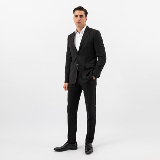 Wojas Czarne Wizytowe Półbuty Męskie Ze Skóry Licowej ze sklepu Wojas w kategorii Buty eleganckie męskie - zdjęcie 179775229