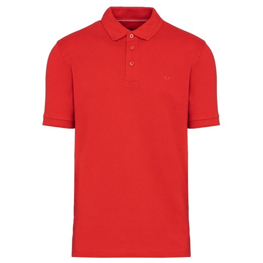 Wojas Czerwona Koszulka Męska Polo Z Haftowanym Logo ze sklepu Wojas w kategorii T-shirty męskie - zdjęcie 179775807