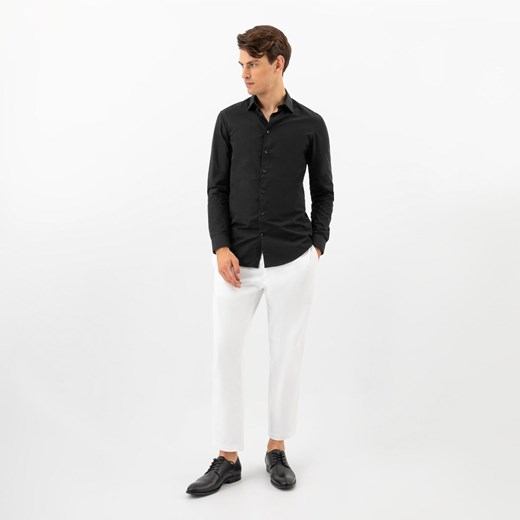 Wojas Czarne Eleganckie Buty Męskie Ze Skóry Licowej ze sklepu Wojas w kategorii Buty eleganckie męskie - zdjęcie 179776316