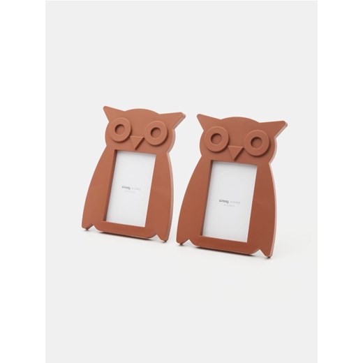 Sinsay - Ramki na zdjęcia 2 pack w kształcie sowy - brązowy ze sklepu Sinsay w kategorii Dom - zdjęcie 179782905