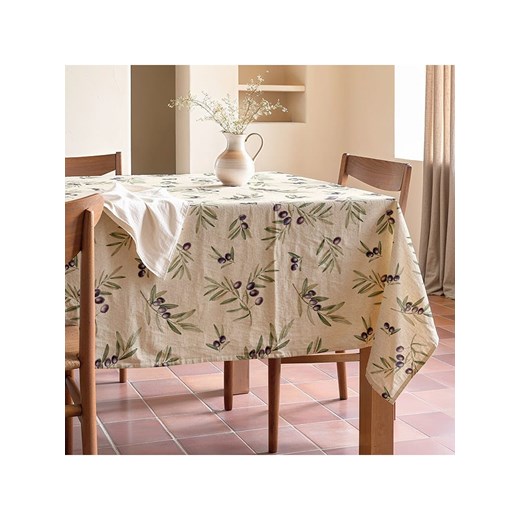 Mint Rugs Obrus &quot;Natural Cartagena&quot; w kolorze kremowo-zielono-czarnym ze sklepu Limango Polska w kategorii Obrusy i bieżniki - zdjęcie 179787617