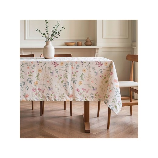 Mint Rugs Obrus &quot;Floral Ilma&quot; w kolorze biało-zielono-żółtym ze sklepu Limango Polska w kategorii Obrusy i bieżniki - zdjęcie 179788756