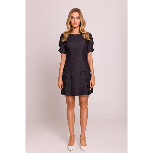 Sukienka z krótkim rękawem z elastanu
