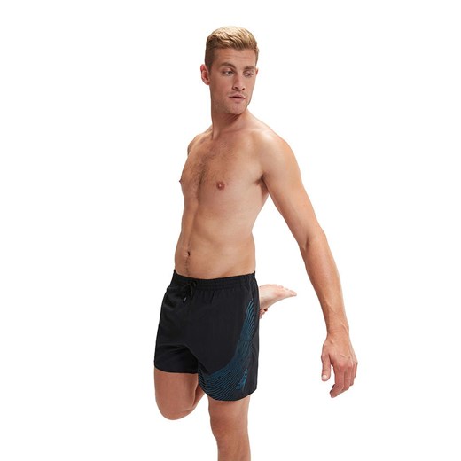 Speedo Szorty kąpielowe &quot;Eco H-Bloom&quot; w kolorze czarno-niebieskim ze sklepu Limango Polska w kategorii Kąpielówki - zdjęcie 179789208