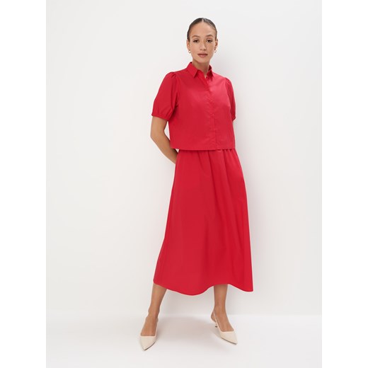 Mohito - Bawełniana spódnica midi - czerwony Mohito 38 Mohito