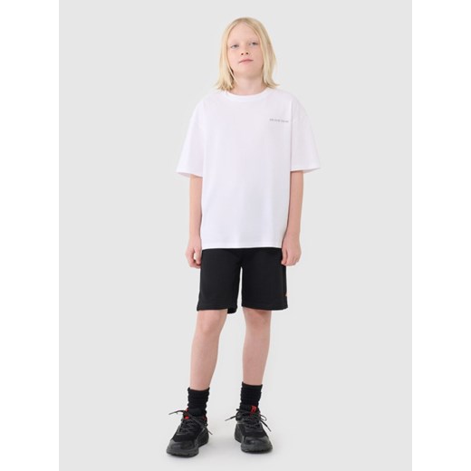 Chłopięce spodenki dresowe 4F 4FJWSS25TSHOM600 - czarne 4f Junior 158 Sportstylestory.com