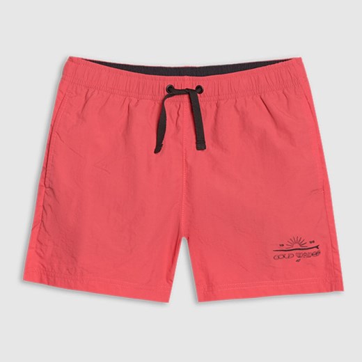 Chłopięce spodenki plażowe 4F 4FJWSS25UBDSM117 - czerwone ze sklepu Sportstylestory.com w kategorii Kąpielówki chłopięce - zdjęcie 179792147