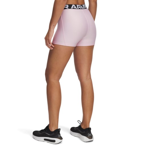 Damskie legginsy krótkie treningowe Under Armour UA Hg Authentics Shorty  - różowe ze sklepu Sportstylestory.com w kategorii Szorty - zdjęcie 179792336