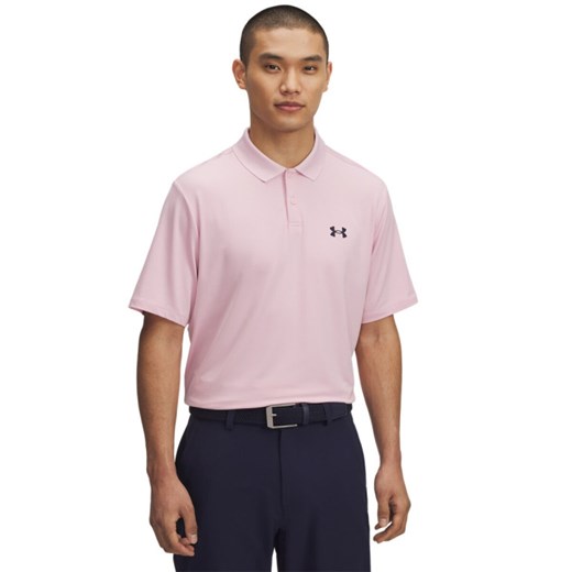 Męska koszulka polo Under Armour UA Matchplay Polo - różowa ze sklepu Sportstylestory.com w kategorii T-shirty męskie - zdjęcie 179792386