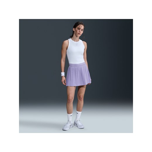 Damska plisowana spódnica tenisowa Dri-FIT NikeCourt Advantage - Fiolet ze sklepu Nike poland w kategorii Spódnice - zdjęcie 179792638