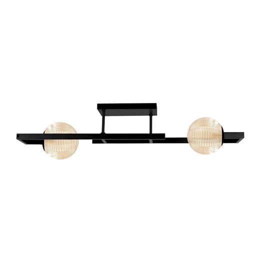Sufitowa lampa czarno-beżowa E2-G62 ze sklepu Edinos.pl w kategorii Lampy sufitowe - zdjęcie 179792939