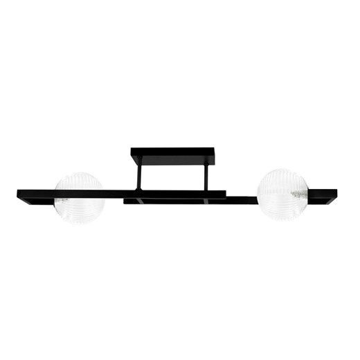 Sufitowa lampa transparentno-czarna H8-H94 ze sklepu Edinos.pl w kategorii Lampy sufitowe - zdjęcie 179792975