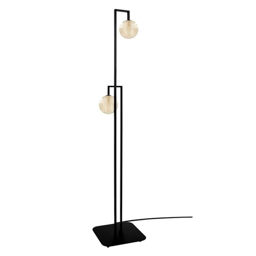 Lampa podłogowa czarno-beżowa L6-W93 ze sklepu Edinos.pl w kategorii Dom - zdjęcie 179792978