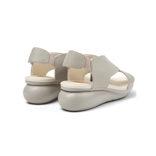 Camper Skórzane sandały w kolorze szarym na koturnie Camper 41 Limango Polska okazja