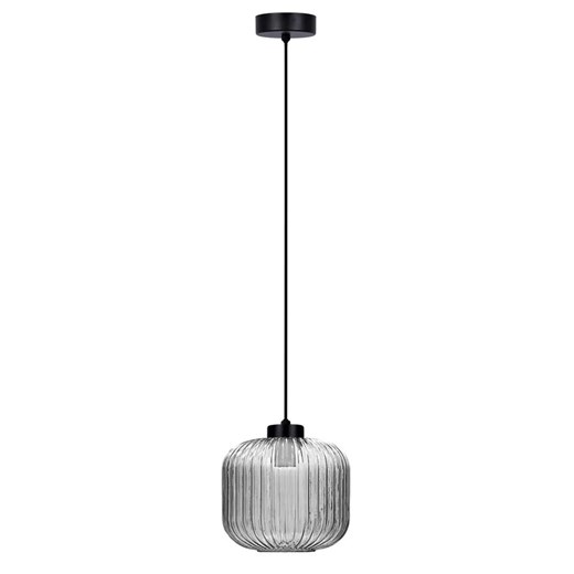 Wisząca lampa czarno-transparentna W0-K32 ze sklepu Edinos.pl w kategorii Lampy wiszące - zdjęcie 179795227
