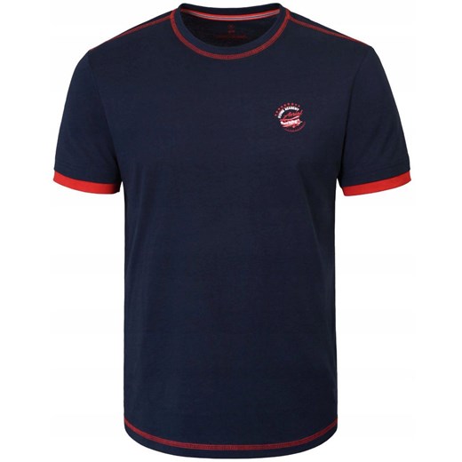 T-Shirt (Koszulka) Męska - Pako Jeans - Granatowa z Logo TSPJNS3flayerGR ze sklepu JegoSzafa.pl w kategorii T-shirty męskie - zdjęcie 179796577