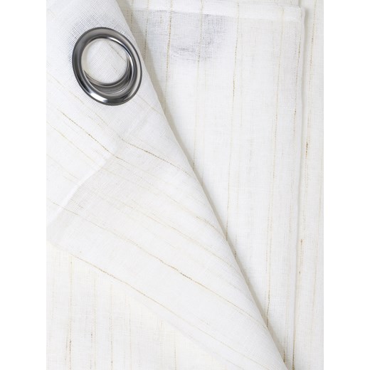 Sinsay - Zasłona w delikatne beżowe paski - kremowy Sinsay One Size Sinsay