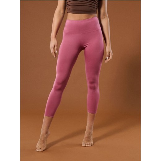 Sinsay - Legginsy sportowe z wysokim stanem - różowy ze sklepu Sinsay w kategorii Spodnie damskie - zdjęcie 179798925