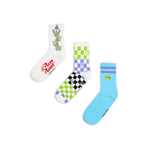 Cropp - 3 pack skarpet Toy Story - wielobarwny ze sklepu Cropp w kategorii Skarpetki damskie - zdjęcie 179801177