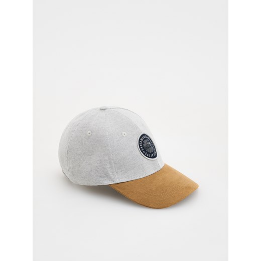 Reserved - Czapka baseball z naszywką - szary Reserved ONE SIZE Reserved