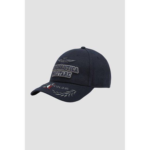 AERONAUTICA MILITARE Granatowa męska czapka 3d Embroidered ze sklepu outfit.pl w kategorii Czapki z daszkiem męskie - zdjęcie 179802239