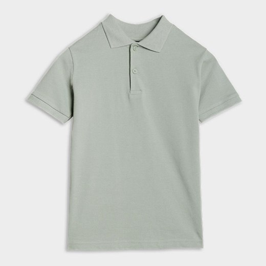 Chłopięca koszulka polo 4F 4FJWSS25TPTSM483 - turkusowa ze sklepu Sportstylestory.com w kategorii T-shirty chłopięce - zdjęcie 179802415