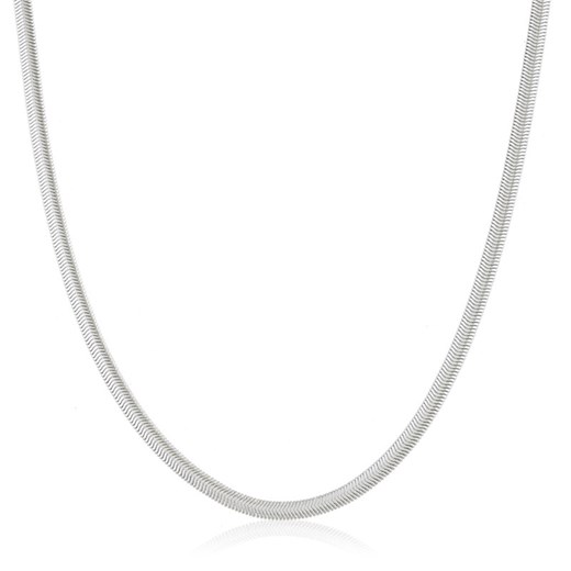 Łańcuszek srebrny damski splot żmijka 40 cm + 5cm stal chirurgiczna ze sklepu otien.com w kategorii Łańcuszki - zdjęcie 179802727
