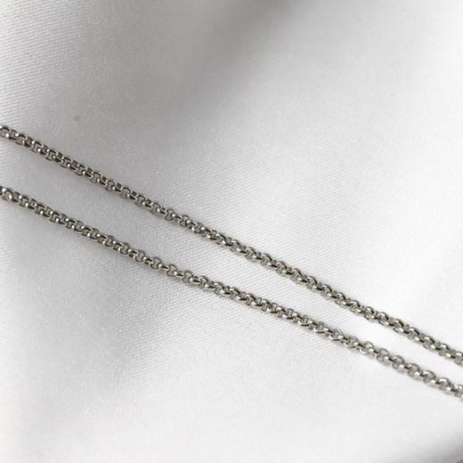 Łańcuszek srebrny cienki splot rolo 45 cm stal chirurgiczna ze sklepu otien.com w kategorii Łańcuszki - zdjęcie 179803015