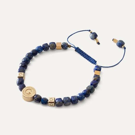 Bransoletka z kamieniem Lapis Lazuli, srebro 925 pozłacane ze sklepu GIORRE w kategorii Bransoletki - zdjęcie 179803389