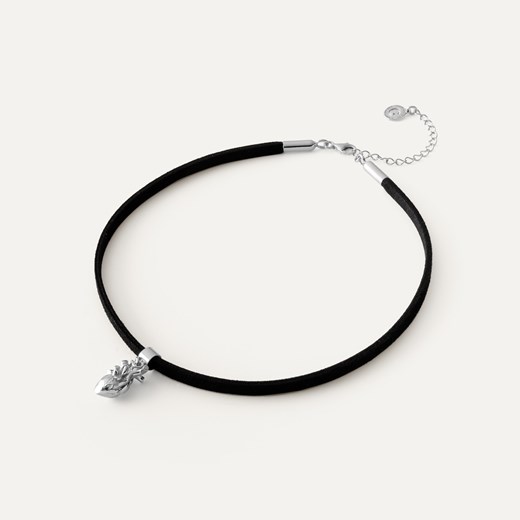 Choker serce anatomiczne, srebro 925 w pokryciu platyną ze sklepu GIORRE w kategorii Naszyjniki - zdjęcie 179803426