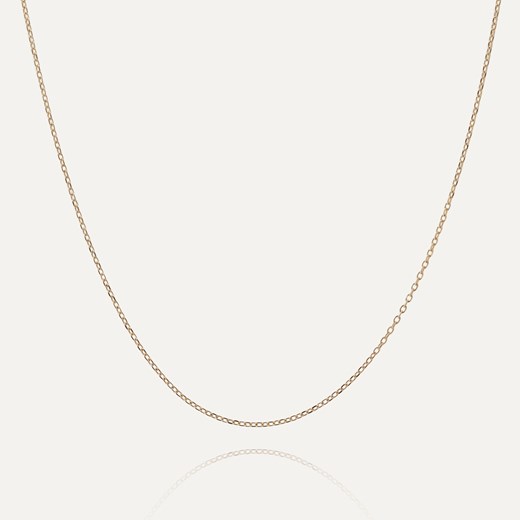 Delikatny łańcuszek ankier  , srebro 925 w złotym pokryciu -  długość 45+5 cm ze sklepu GIORRE w kategorii Łańcuszki - zdjęcie 179803466
