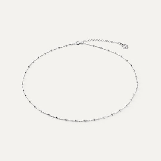 Srebrny choker - ankier z kulkami w pokryciu platyną ze sklepu GIORRE w kategorii Naszyjniki - zdjęcie 179804296