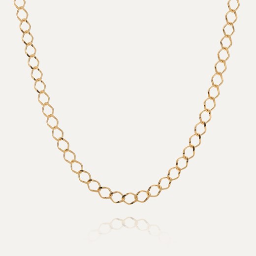 Srebrny łańcuszek choker rombo w złotym pokryciu ze sklepu GIORRE w kategorii Naszyjniki - zdjęcie 179804318