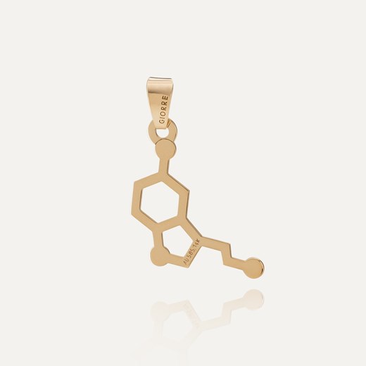 Złota zawieszka - serotonina, próba 585 ze sklepu GIORRE w kategorii Zawieszki - zdjęcie 179804579