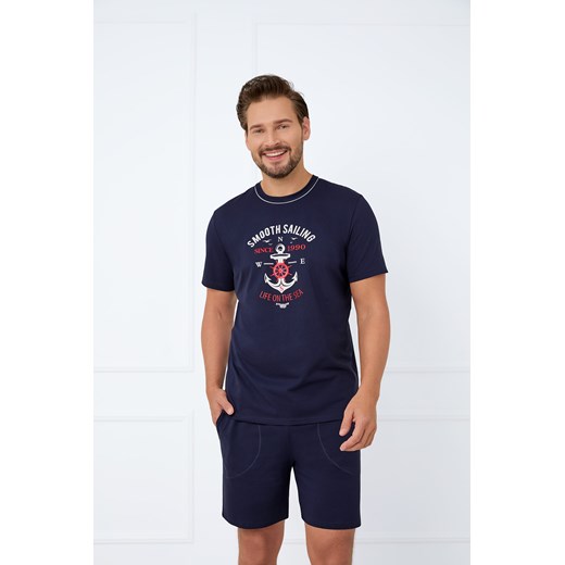 Piżama męska krótki rękaw, krótkie spodnie Port ze sklepu italianfashion w kategorii Piżamy męskie - zdjęcie 179810229