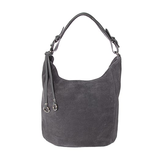 Torebka worek zamszowa shoperka Rafallo Zoe Szara ze sklepu Rafallo w kategorii Torby Shopper bag - zdjęcie 179811225