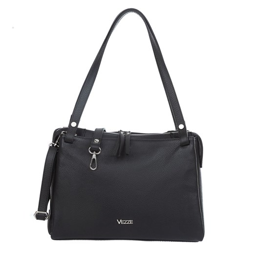 Torebka skórzana Vezze Adeline Czarna ze sklepu Rafallo w kategorii Torby Shopper bag - zdjęcie 179811348