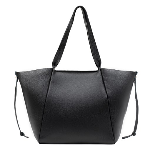 Skórzana shopperka Sophie Czarna ze sklepu Rafallo w kategorii Torby Shopper bag - zdjęcie 179811458