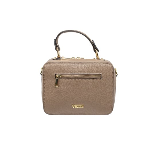 Elegancka torebka Monique ze skóry naturalnej Taupe ze sklepu Rafallo w kategorii Listonoszki - zdjęcie 179811529