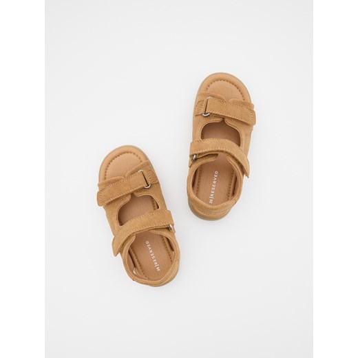 Reserved - Sandały na rzepy - brązowy Reserved 22/23 Reserved