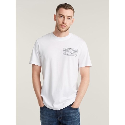 G-Star Koszulka w kolorze białym ze sklepu Limango Polska w kategorii T-shirty męskie - zdjęcie 179813605